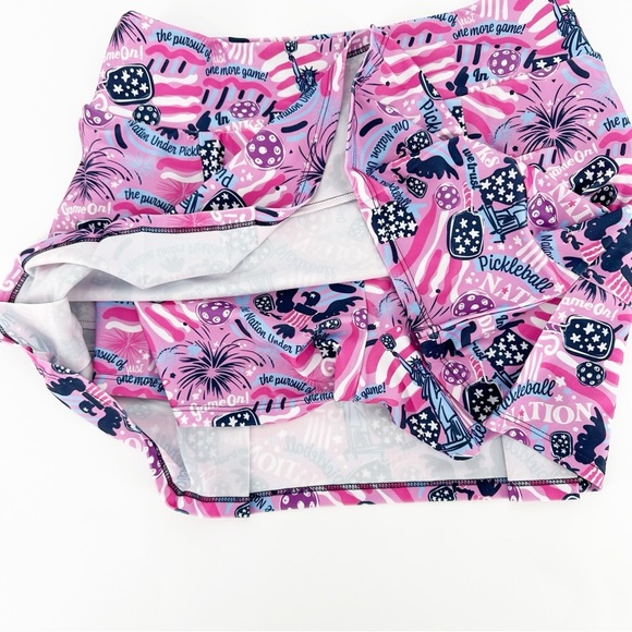 NEW KATHERINE WAY Scottsdale Pleated Skort in Pickleball Nation - Picture 5 of 5